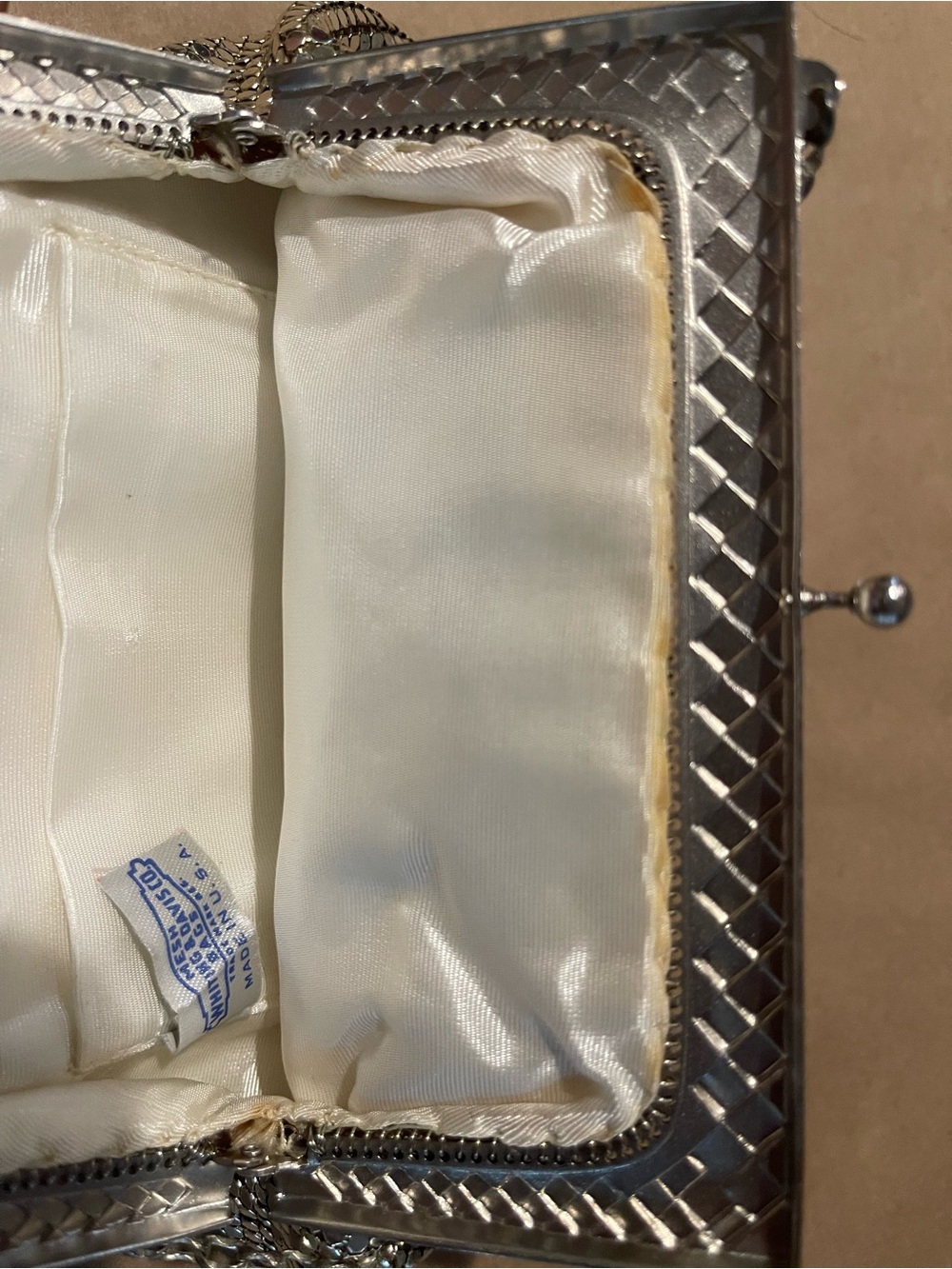 Vintage Whiting & Davis Silver Mesh Evening Bag | OS - Picture 9 of 9